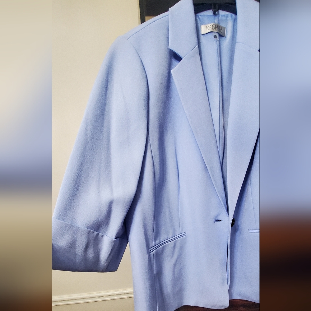 NWT Kasper Woman Light Blue Color Jacket; Lined; Szs 18W & 20W; $55 Each. - Picture 5 of 13